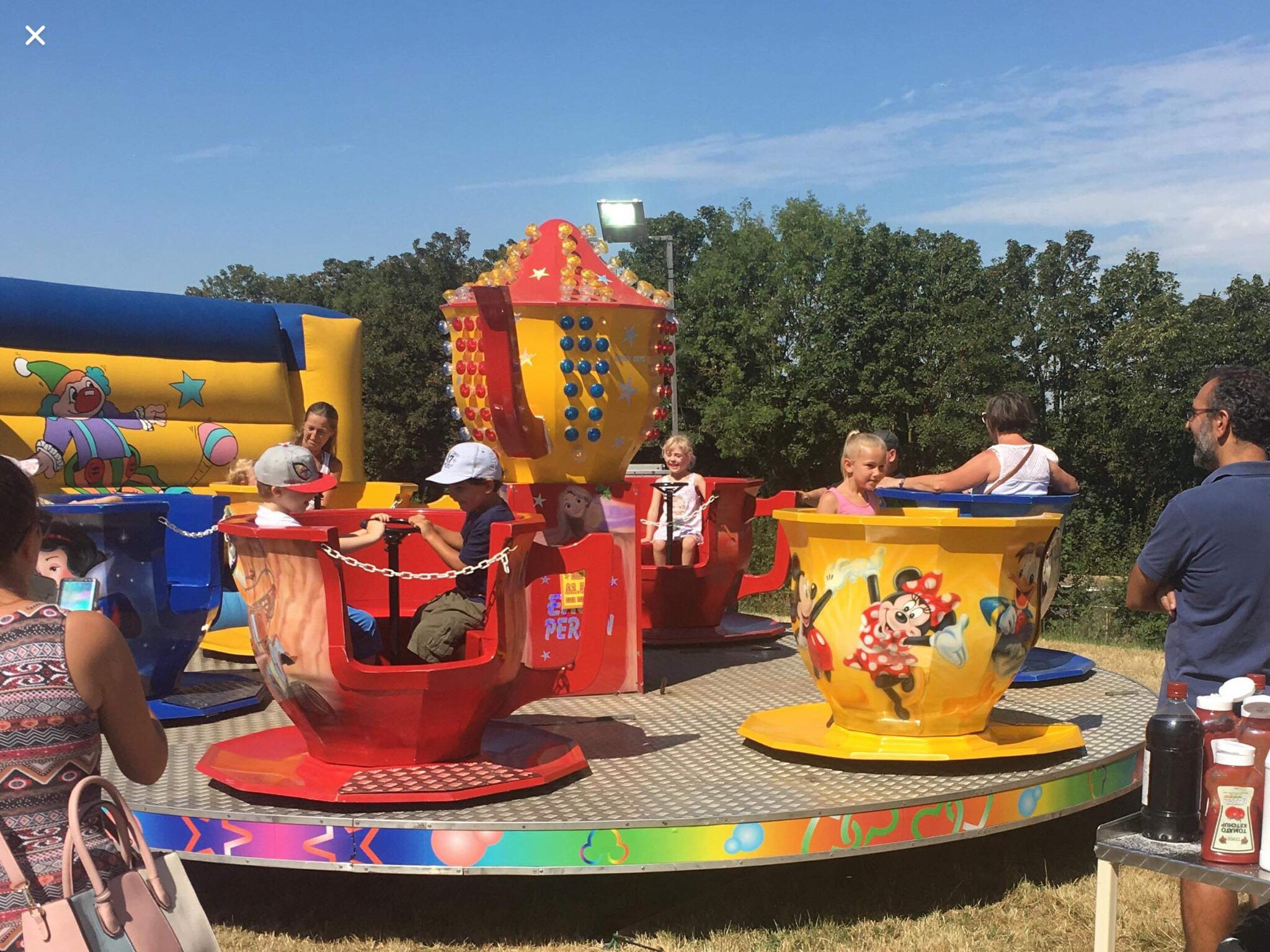 Offering fun fair equipment for hire in Co Mayo tea cup funfair ride for hire in Mayo